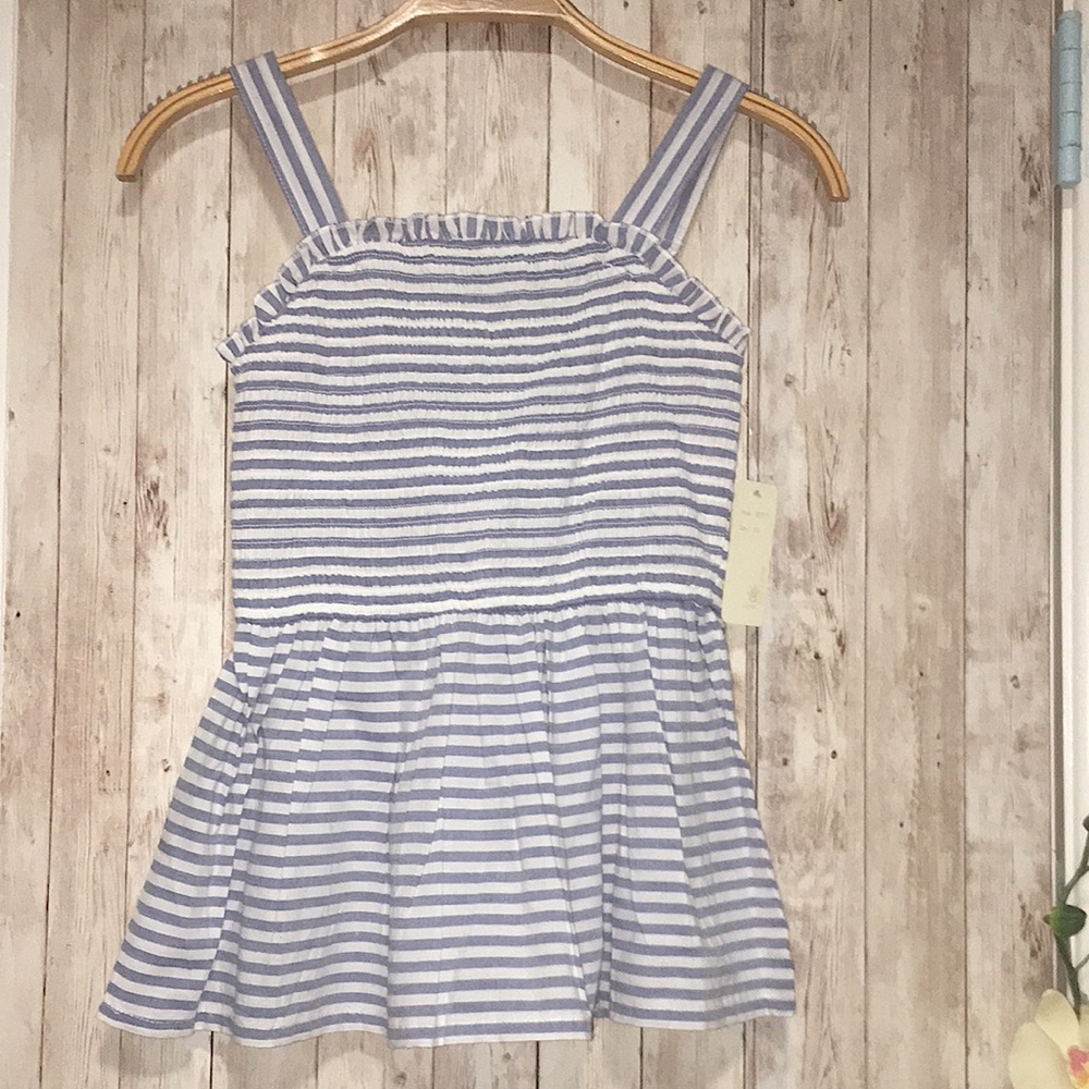 Striped Peplum Tank